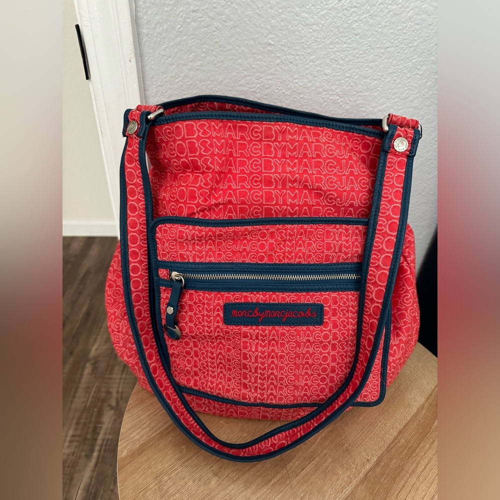 Marc by Marc Jacobs Canvas Logo Shoulder Bag